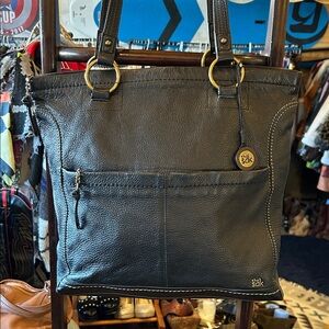 The Sak Black Leather Shoulder Bag